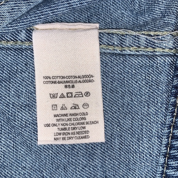 Free People Distressed Jean Jacket Medium - Picture 7 of 7